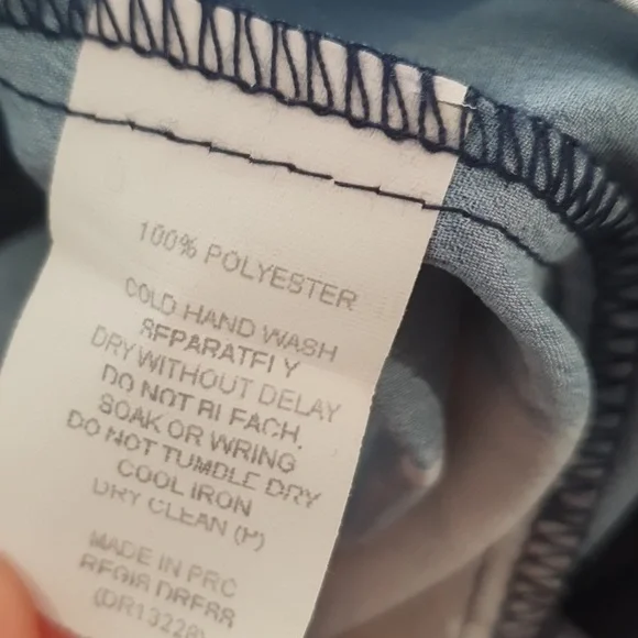 Pilgrim Size 6 Navy Blue Feather Print Dress - Picture 8 of 8